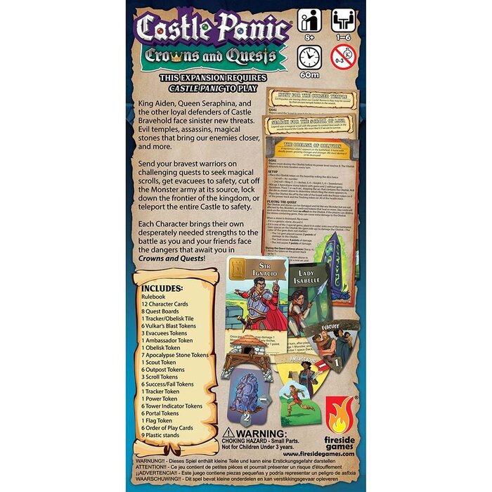 Fireside Games Castle Panic Second Edition: Crowns and Quests Expansion