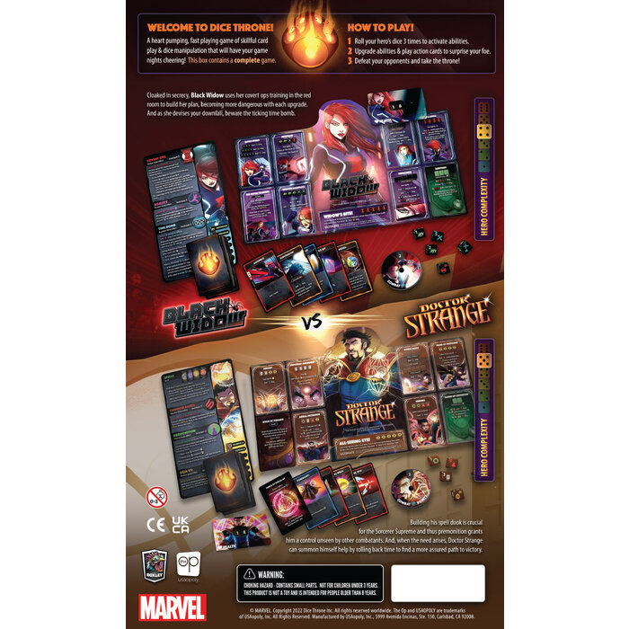 The OP Marvel Dice Throne: 2 Hero Box - Black Widow & Doctor Strange