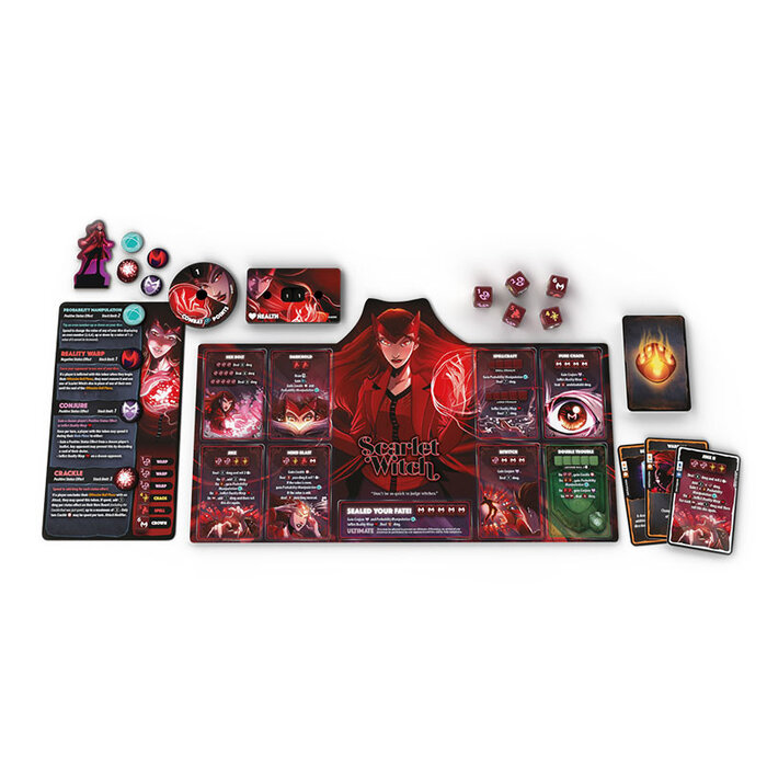 The OP Marvel Dice Throne: 4 Hero Box - Scarlet Witch, Thor, Loki and Spiderman