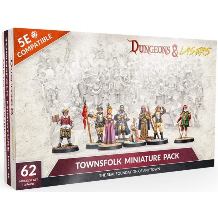 Archon Studio Dungeons & Lasers: Townsfolk Miniature Pack