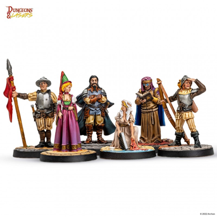 Archon Studio Dungeons & Lasers: Townsfolk Miniature Pack