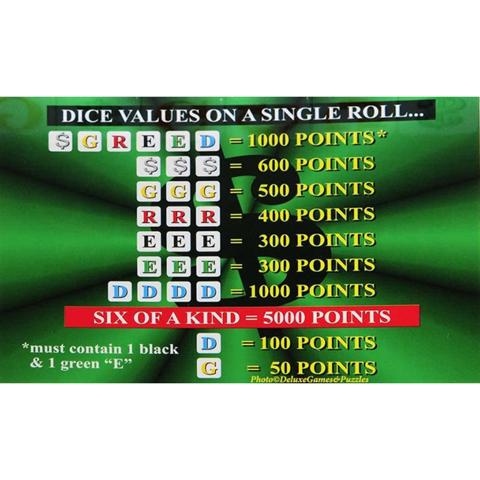 TDC Games Greed - The Hottest Game of Dice