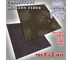 Table War Playmat - F.A.T. Mats (Fatmats): 3' x 3' Cobblestone/Dungeon Floor