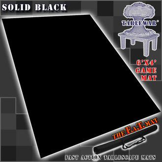 Table War F.A.T. Mats (Fatmats): Solid Black 6' x 4' Table War F.A.T. Mats (Fatmats): Solid Black 6' x 4'
