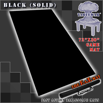 Table War F.A.T. Mats (Fatmats): Solid Black 72" x 30" Table War F.A.T. Mats (Fatmats): Solid Black 72" x 30"