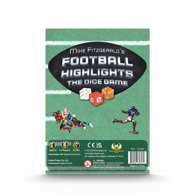 Football Highlights The Dice Game Boardgames.ca