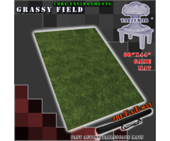 Table War Playmat - F.A.T. Mats (Fatmats): 60" x 44" Grassy Field