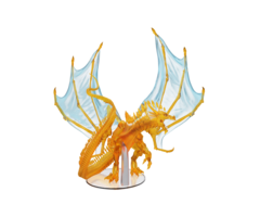 Wizkids/NECA LLC D&D Icons of the Realms: Adult Topaz Dragon Premium Painted Miniature