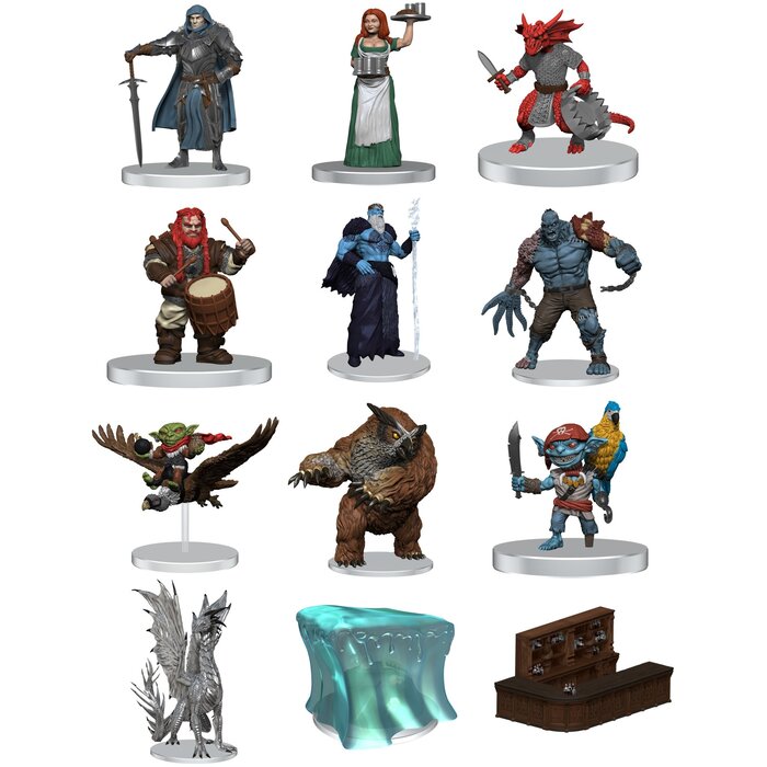 Wizkids/NECA LLC Pathfinder Battles: Premium Painted Miniature Set - The Rusty Dragon Inn