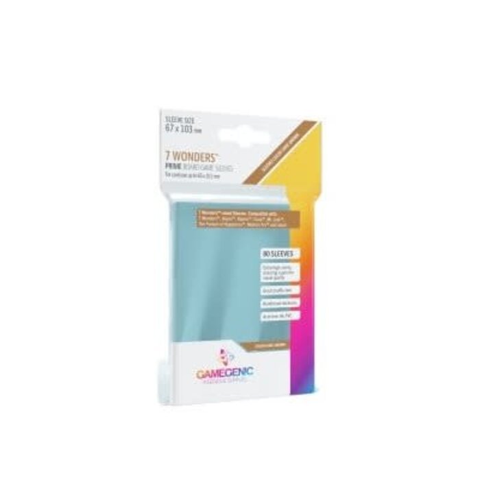GameGenic Sleeves - 67x103mm GameGenic Prime - 80/pk (7 Wonders)