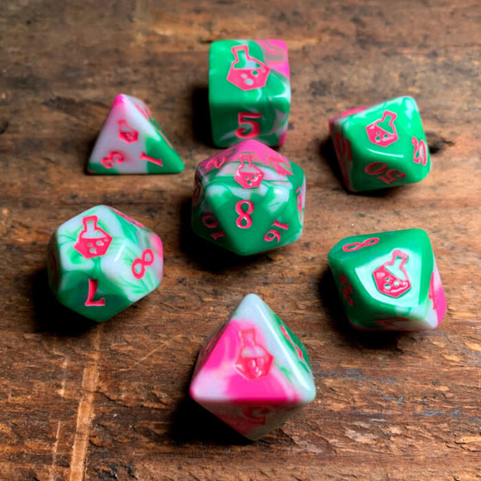 Misc RPGs Polydice Potions 7-Piece RPG Dice Set: