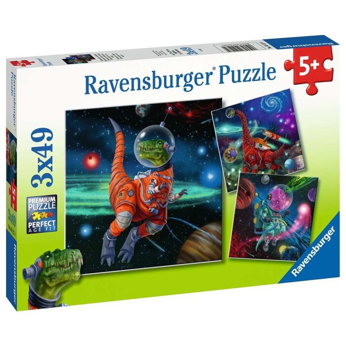Ravensburger 3x49 pcs - Dinosaurs in Space