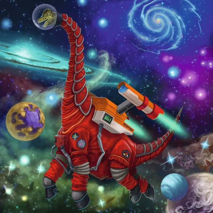 Ravensburger 3x49 pcs - Dinosaurs in Space