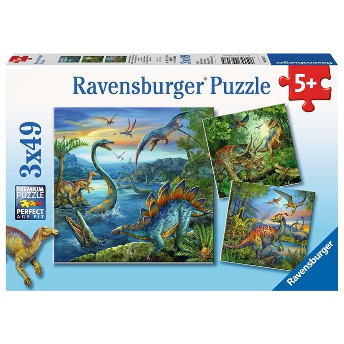 Ravensburger 3x49 pcs - Dinosaur Fascination