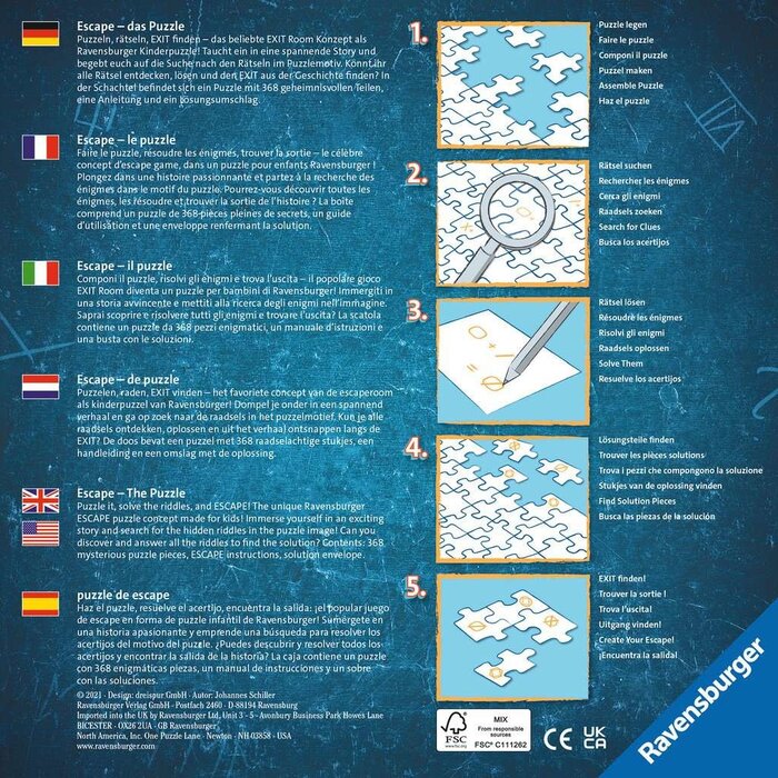 Ravensburger 368 pcs - Pirate's Peril Escape Puzzle KIDS