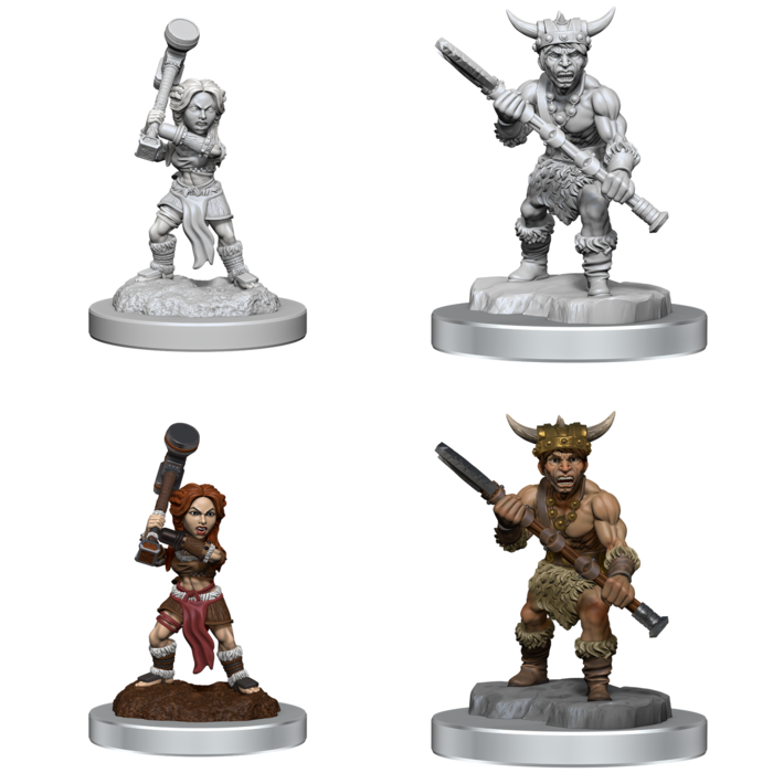 Wizkids/NECA LLC Nolzur's Marvelous Miniatures: Halfling Barbarians