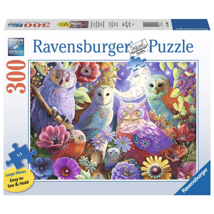Ravensburger 300 pcs - Night Owl Hoot (Large Piece Format)