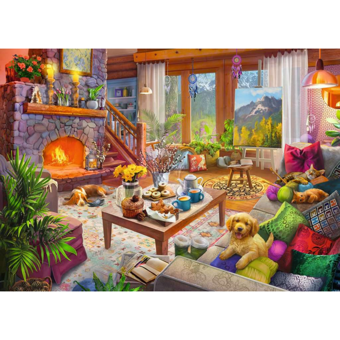 Ravensburger 1000 pcs - Cozy Cabin