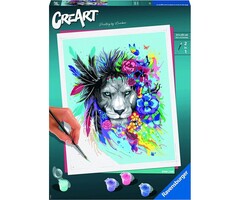 CreArt Paint by Numbers - Boho Lion