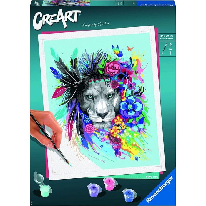 CreArt Paint by Numbers - Boho Lion