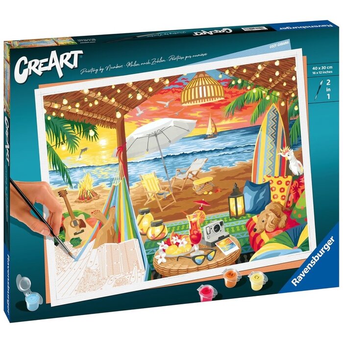 CreArt Paint by Numbers - Cozy Cabana