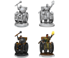 Wizkids/NECA LLC Nolzur's Marvelous Miniatures: Human Clerics in Wheelchairs