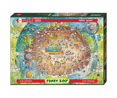 Heye Puzzles 1000 pcs - Funky Zoo: Cosmic Habitat (Degano)