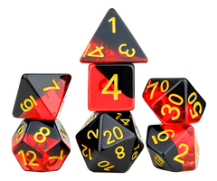 Sirius Dice 7-Piece RPG Dice Set: Diagonal Slick