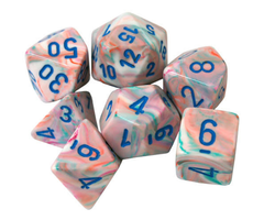 Chessex 7-Piece Mini-Polyhedral RPG Dice Set Festive