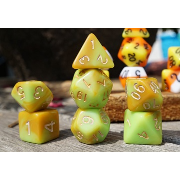 Adventure Dice 7-Piece RPG Dice Set: Ice Cream Dice