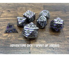 Adventure Dice 7-Piece RPG Premium Metal Dice Set: