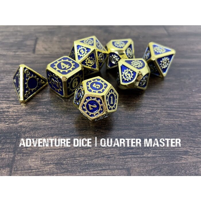Adventure Dice 7-Piece RPG Premium Metal Dice Set: