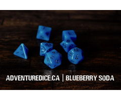 Adventure Dice 7-Piece RPG Dice Set: Glow in the Dark