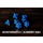 7-Piece RPG Dice Set: Glow in the Dark