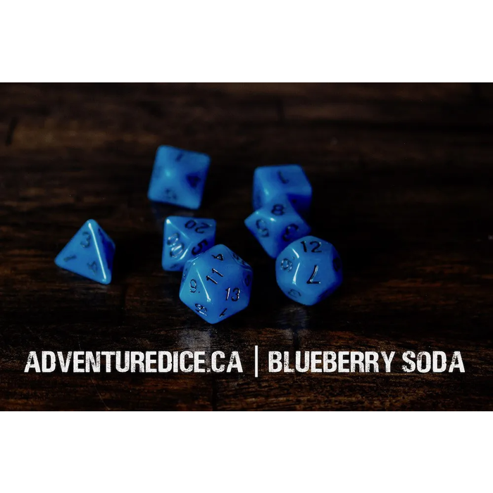 Adventure Dice 7-Piece RPG Dice Set: Glow in the Dark