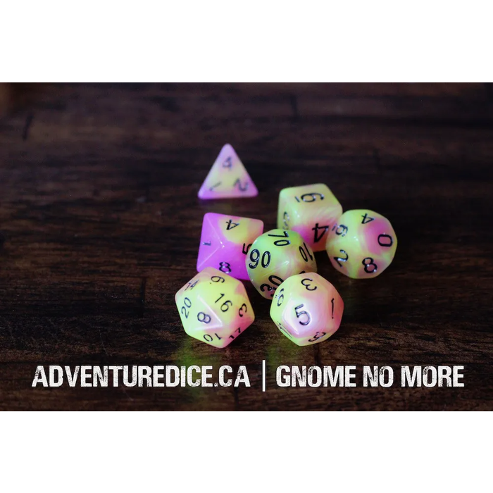Adventure Dice 7-Piece RPG Dice Set: Glow in the Dark