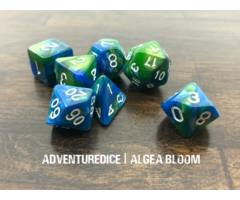 Adventure Dice 7-Piece RPG Dice Set: Plants