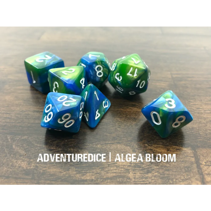 Adventure Dice 7-Piece RPG Dice Set: Plants