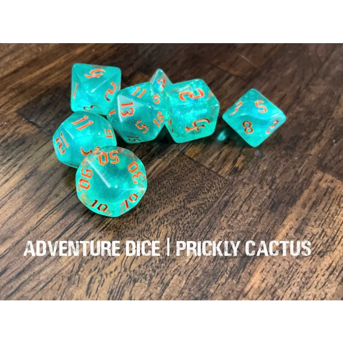 Adventure Dice 7-Piece RPG Dice Set: Plants