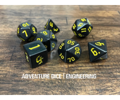 Adventure Dice 7-Piece RPG Dice Set: Jobs