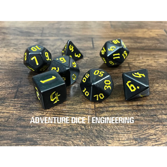 Adventure Dice 7-Piece RPG Dice Set: Jobs
