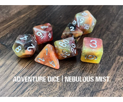 Adventure Dice 7-Piece RPG Dice Set: Sky Themed