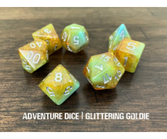 Adventure Dice 7-Piece RPG Dice Set: Water Themed