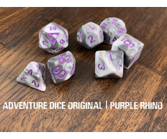 Adventure Dice 7-Piece RPG Dice Set: Creatures