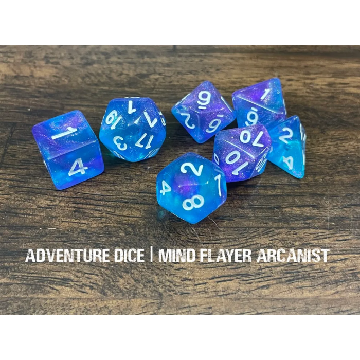 Adventure Dice 7-Piece RPG Dice Set: Creatures