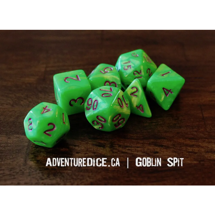Adventure Dice 7-Piece RPG Dice Set: Creatures