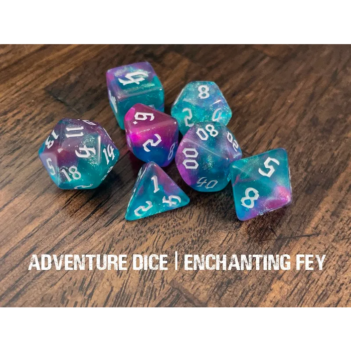 Adventure Dice 7-Piece RPG Dice Set: Creatures