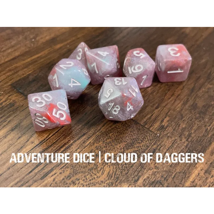 Adventure Dice 7-Piece RPG Dice Set: RPG Themed