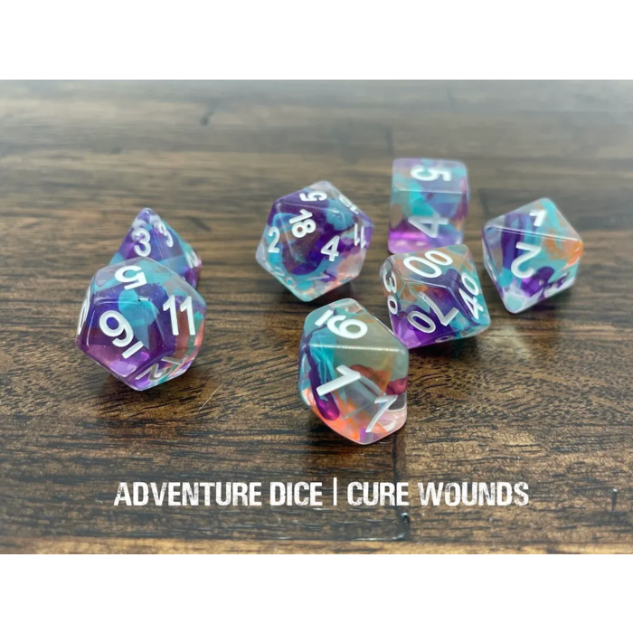 Adventure Dice 7-Piece RPG Dice Set: RPG Themed