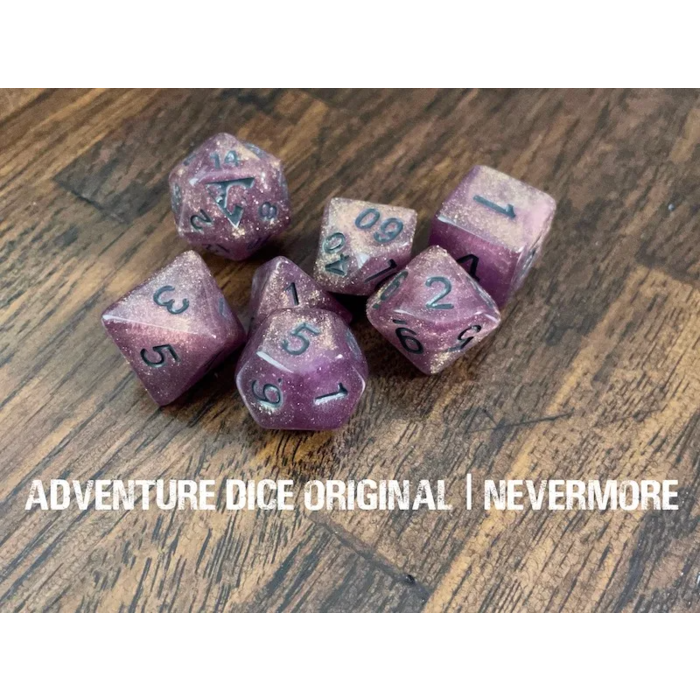 Adventure Dice 7-Piece RPG Dice Set: RPG Themed